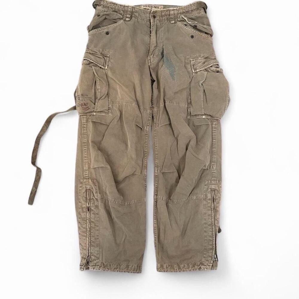 Vintage Y2K Abercrombie & Fitch Paratrooper Military Men’s 34x29 Baggy Pants